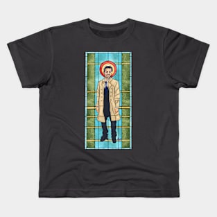 Castiel Stain Glass Kids T-Shirt